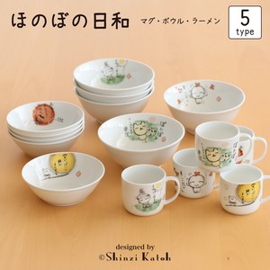 【ほのぼの日和／軽量食器】　マグ・ボウル・ラーメン鉢　[単品・5柄]