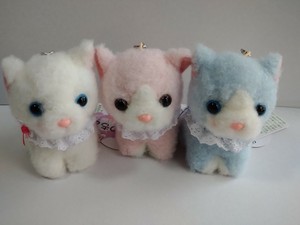 TA*NEW★ふわもこシリーズ　キーチェーン付　猫