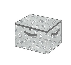 【8月下旬入荷予定】クリア収納バッグ　Mサイズ　シュナウザー