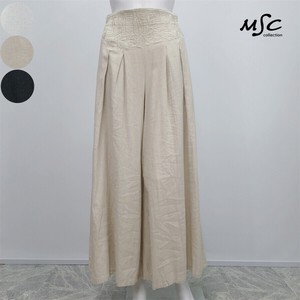 Full-Length Pant Waist Linen Cotton Wide Pants