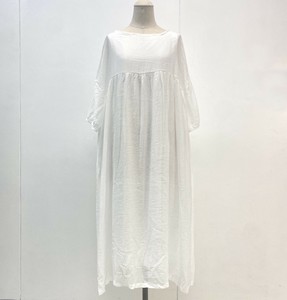 【現品50％オフ】OS033s ワンピース ゆったり ロング丈 5分袖 通気性 夏 ナチュラル