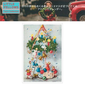 ■クリスマスグッズ■■2025X'mas　先行予約■　アドベントカレンダーカード　天使とクリスマスリース