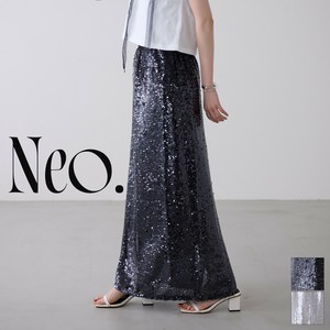 【再入荷】■Neo.■ スパンコール メッシュスカート　2025ss新作