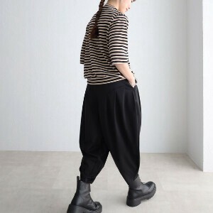 【2025】【大好評！追加入荷】タックデザインボリュームパンツ　BRILLANTE大阪