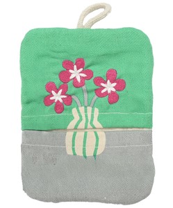 隔热手套/隔热锅垫 花 粉色