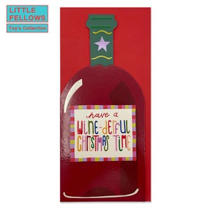 ■2025X'mas　先行予約■　【RASPBERRY BLOSSOM】グリーティングカード　Have a wine-derful Cristmas Time