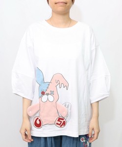 ハグしてくれるウサギぬいアップリケTシャツ