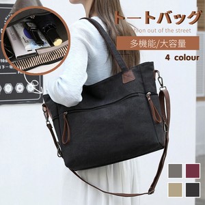 2wayトートバッグ レディース バッグ 厚手 キャンバス a4バッグ シンプル おしゃれ ファスナー付き【L600】