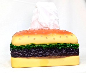 ハーフサイズのティッシュ入れまんねん！【バーグサンドティッシュケース】