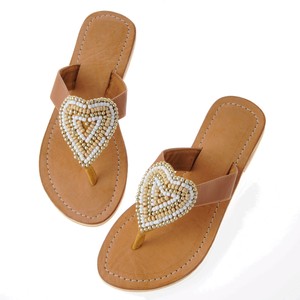 ★バリ島より入荷！★  ビーズデコレーションサンダル　love putih