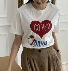 【2025春夏新作】CAVAキュートドッグプリントTシャツ