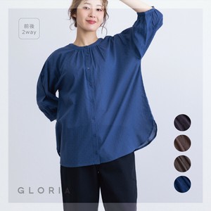 衬衫 前后2种穿法 竖纹 多臂织物 衬衫