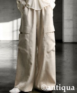 [antiqua] Cropped Pant Ladies fashion Wide Pants
