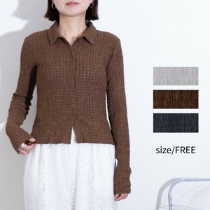 新作！25A/W シャーリング 長袖 ポロシャツ♪ジャガード 【即納】