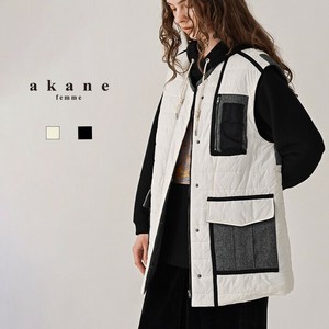 【2025秋冬販売】ツイード&中綿キルトベスト【マニッシュスタイル】