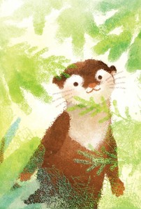 Postcard Otter