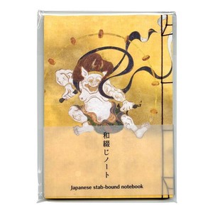 【新商品】【旅行グッズ】【和雑貨】【日本画】和綴ノート B6 俵屋宗達 風神雷神図屏風