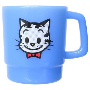 【マグカップ】オサムグッズ プラスチックマグ S CAT BL