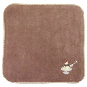 【ハンドタオル】ハラペコレトロ タオルハンカチ プリンアラモード