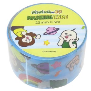 【マスキングテープ】パンパンくんの日常 25mmマステ ブルー