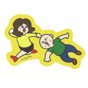 【ステッカー】パンパンくんの日常 耐水ステッカー オクジ イエロー