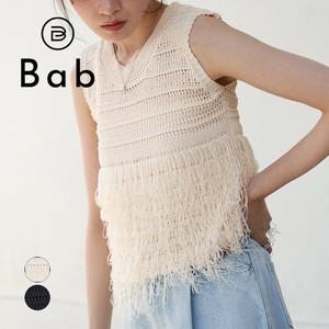 【決算SALE】ループニットトップス◇メッシュとループの切り替えによって表面に立体的な仕上がりに