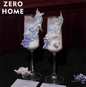 耐熱ガラス製直筒カクテルグラス・コーヒーカップ・シャンパンシャンデリア風デザイン