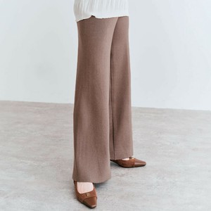 パンツ《リブニットセミワイドパンツ 》《現品限り》