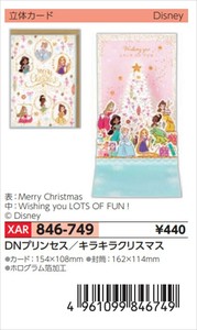 【予約品】XマスG立体DNプリンセス/キラキラクリスマス《 8/25(月) 予約〆切り》