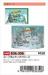 【予約品】XマスG立体カーブ月とサンタクロース《 8/25(月) 予約〆切り》