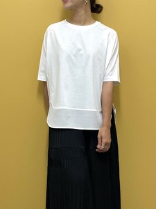 接触冷感　シルケット天竺裾ラウンドP/O【2025SS新作】