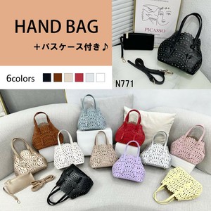 【N711】爽やかな2wayハンドバッグ＋パスケース付き