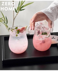 コーヒーカップ ラテカップ 水飲みカップ シンプル グラス 耐熱グラス 大人気