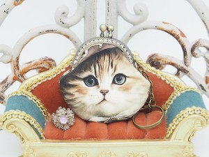 化妆包 口金包 猫儿历险记