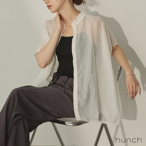 Button Shirt/Blouse Spring/Summer French Sleeve Cotton Made in India