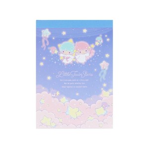 【メモ帳】リトルツインスターズ メモミニ ミニミニメモ 夜空