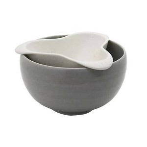 美浓烧 调理盆/料理盆 日式餐具 灰色 日本制造