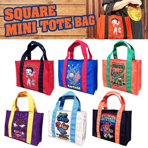 【ラインベルトがアクセント☆】【たっぷり収量】SQUARE MINI TOTE BAG◾️スクエアミニトートバッグ
