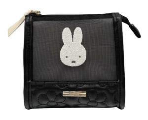 モノクロシリーズ　ミニスクエアポーチ　ミッフィー/MIFFY