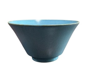 【在庫限り】　蒼波-SOUHA-　 BLUE MODERN BOWL　【美濃焼　5寸丼　ボウル　日本製】　ヤマ吾陶器