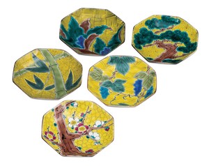 Kutani ware Small Plate Assortment 4.5-go