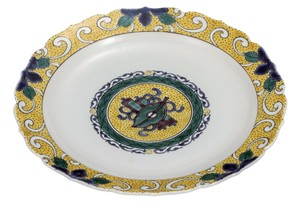 Kutani ware Main Plate 8-go