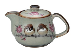 Kutani ware Teapot Sparrow