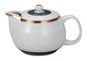 Kutani ware Teapot White Cloisonne