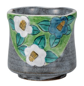 Kutani ware Japanese Teacup Camellia