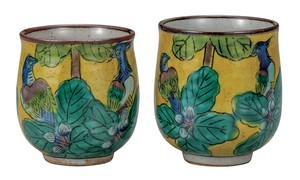 Kutani ware Japanese Teacup