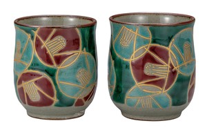 Kutani ware Japanese Teacup