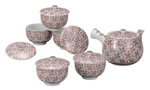 Kutani ware Teapot Flower Crest