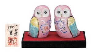 Kutani ware Object/Ornament Pink Owl