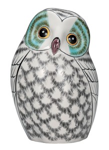 Kutani ware Object/Ornament White Owl